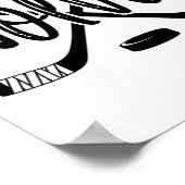 Poster Équipe de hockey des loups Mascotte école Esprit J (Coin)