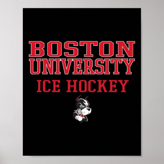 Poster Équipe de hockey sur glace des Boston Terriers Cli (Devant)
