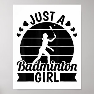 Poster Équipe De Joueurs De Badminton - Navette Juste Un