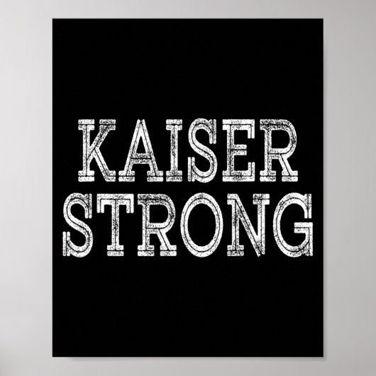 Poster Équipe de KAISER Strong Squad pour la réunion de f (Devant)