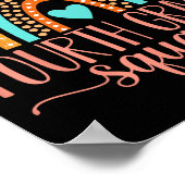 Poster Équipe de la 4e année Enseignant de retour à l'éco (Coin)