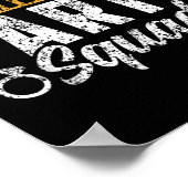 Poster Équipe de la brigade de la brigade de baccalauréat (Coin)