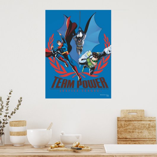 Poster Équipe de la Ligue de Justice (Cuisine)