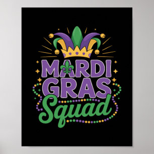 Poster Équipe de la Mardi Gras Groupe de Correspondance É