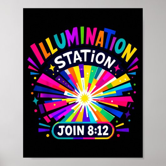 Poster Équipe de la station d'illumination chrétienne VBS (Devant)