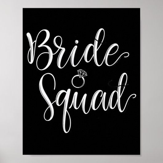 Poster Équipe de mariée Mariage équipe de mariée Bachelor (Devant)