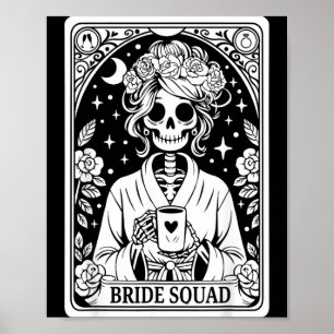 Poster Équipe de mariée squelette mariage enterrement de