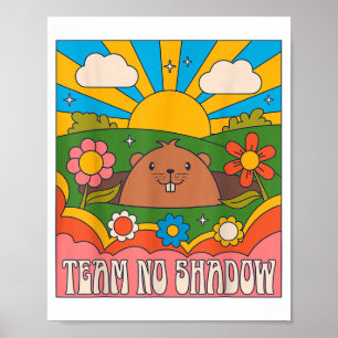 Poster Équipe de marmotte sans ombre drôles d'hommes femm