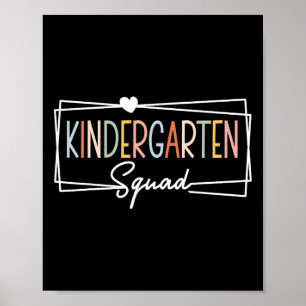 Poster Équipe de maternelle Enseignants Enfants Maternell