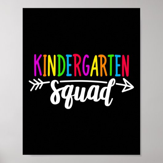 Poster Équipe de maternelle Squad Tee Enseignant Byck À l (Devant)