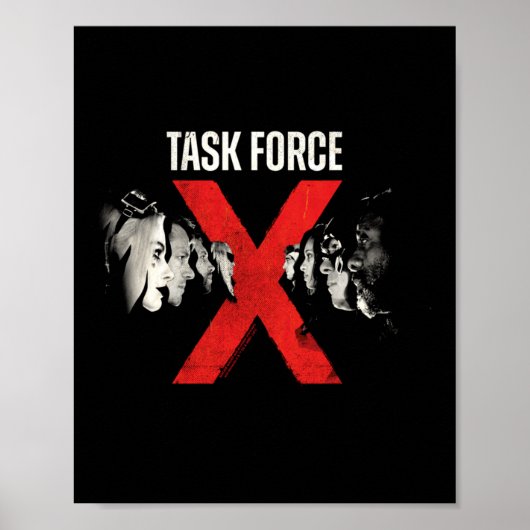 Poster Équipe de méchants masculins Task Force X Performa (Devant)