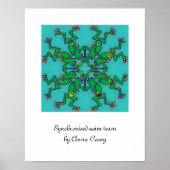 Poster Équipe de natation synchronisée (Devant)