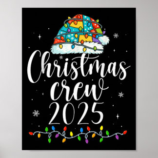 Poster Équipe de Noël de famille 2025 Correspondant Noël