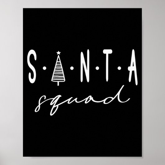 Poster Équipe de Noël de Santa Squad Équipe de Santa Crew (Devant)