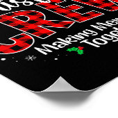 Poster Équipe de Noël drôle créant des souvenirs ensemble (Coin)