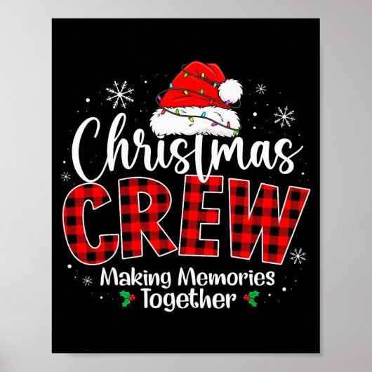Poster Équipe de Noël drôle créant des souvenirs ensemble (Devant)