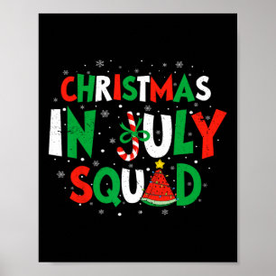 Poster Équipe de Noël en Juillet Drôle de Vacances d'Été