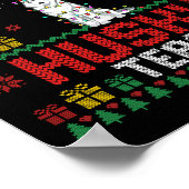 Poster Équipe de Noël Husky - Husky portant le chapeau de (Coin)