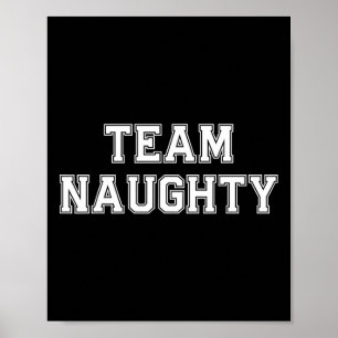 Poster Équipe de Noël Naughty Adulte Fête de Bureau Corre