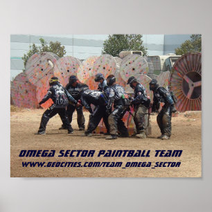 POSTER ÉQUIPE DE PAINTBALL DU SECTEUR OMEGA