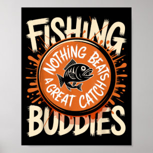 Poster Équipe de pêcheurs amis de Noël appariés Ch