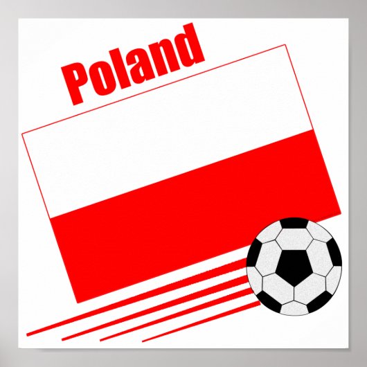 Poster Équipe de Pologne de football (Devant)