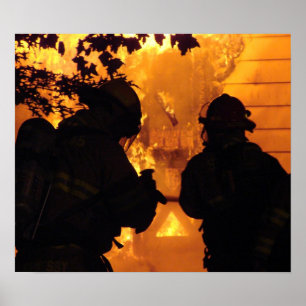 Poster Équipe de pompiers