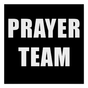 Poster Équipe de prière - Ministère chrétien Personnel de