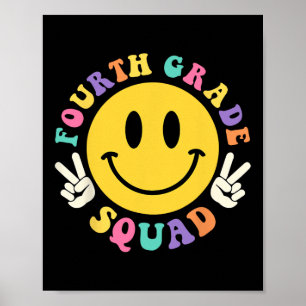 Poster Équipe de quatrième année Retour à l'école Enseign