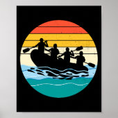 Poster Équipe de rafting Raft White Water Rafter Paddle R (Devant)