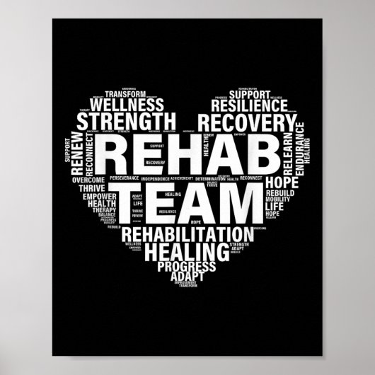 Poster Équipe de réadaptation Médecine de réadaptation (Devant)