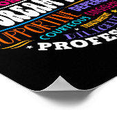 Poster Équipe de rêve 4k super Enseignant maternelle mate (Coin)