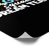 Poster Équipe de rêve de 2e année Enseignant Étudiant Ret (Coin)