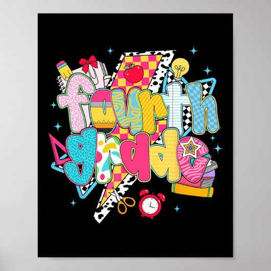 Poster Équipe de rêve de 4e année Prépa Rentrée des class (Devant)