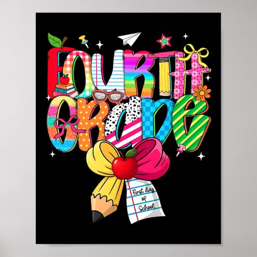 Poster Équipe de rêve de 4e année Prépa Rentrée des class (Devant)