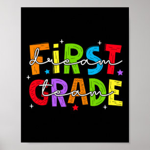 Poster Équipe de rêve de première année Retour à l'école 