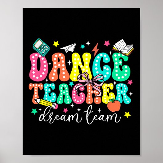 Poster Équipe de rêve de professeurs de danse Premier jou (Devant)