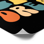 Poster Équipe De Rêve De Troisième Année Retour À L'École (Coin)