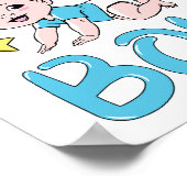 Poster Équipe de révélation de genre Jeu de fêtes de garç (Coin)