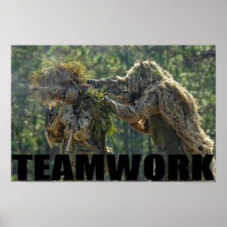 Poster Équipe de sapeurs de l'armée