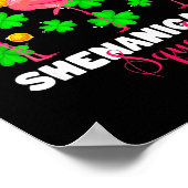 Poster équipe de shenanigans de la Saint-Patrick flamant (Coin)