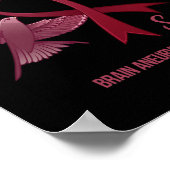 Poster Équipe de soutien à la sensibilisation à l'neurysm (Coin)