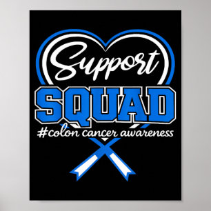 Poster Équipe de soutien au cancer du côlon sensibilisati