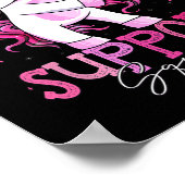 Poster Équipe de soutien contre le cancer Chemise Sensibi (Coin)