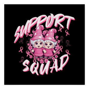 Poster Équipe de soutien Gnome Warrior Sensibilisation au