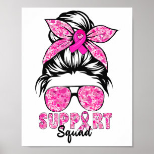 Poster Équipe de soutien Guerrier de sensibilisation au c