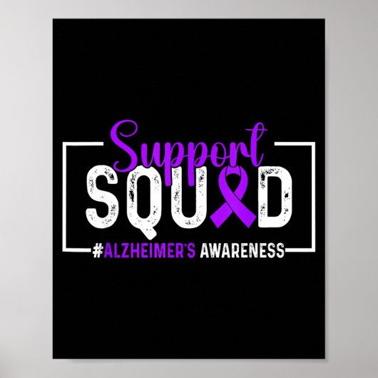 Poster Équipe de soutien Mois de la sensibilisation à Alz (Devant)