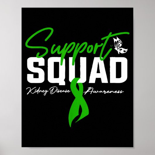 Poster Équipe de soutien mois de sensibilisation à la mal (Devant)