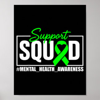 Poster Équipe de soutien, sensibilisation à la santé ment