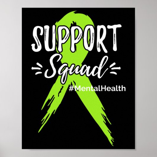 Poster Équipe de soutien Sensibilisation à la santé menta (Devant)